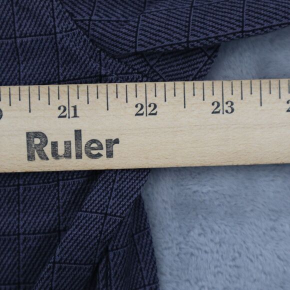 Payne Stewart Shirt Mens LS L Black Gray Check Legacy Polo 100% cotton Casual - Picture 7 of 16